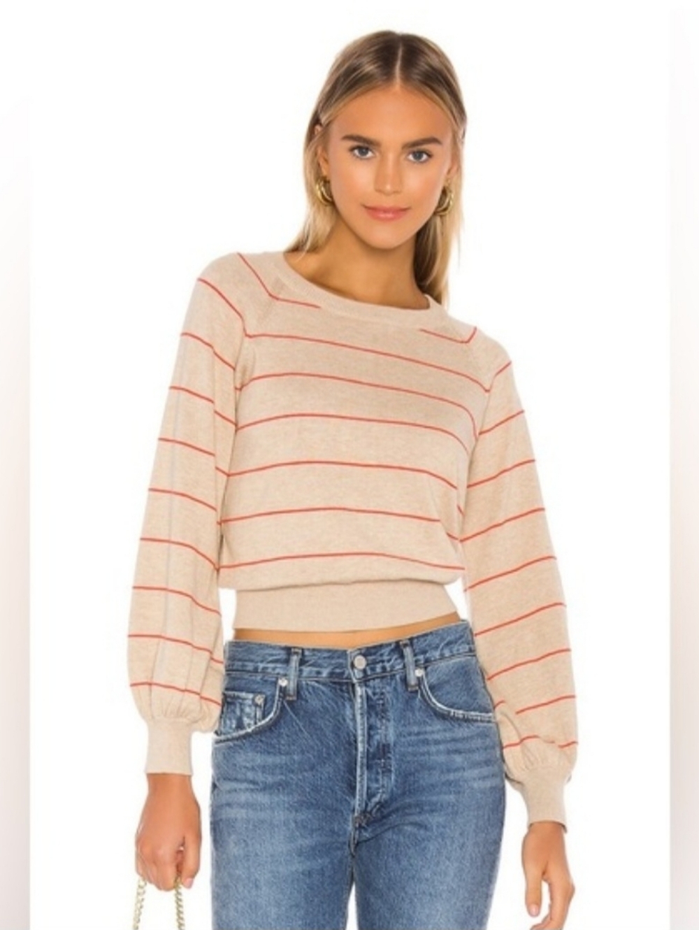 MISA Los Angeles Small Striped Justine Sweater